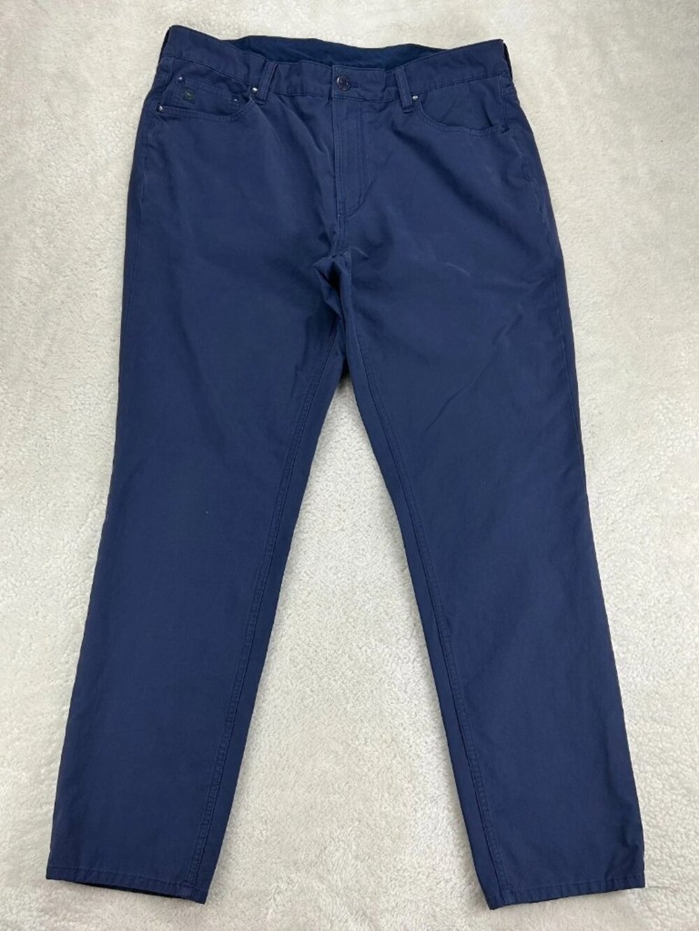 Vineyard Vines On-The-Go‎ Chino Pants Mens 36x32 Blue Stretch 5-Pocket Logo Golf